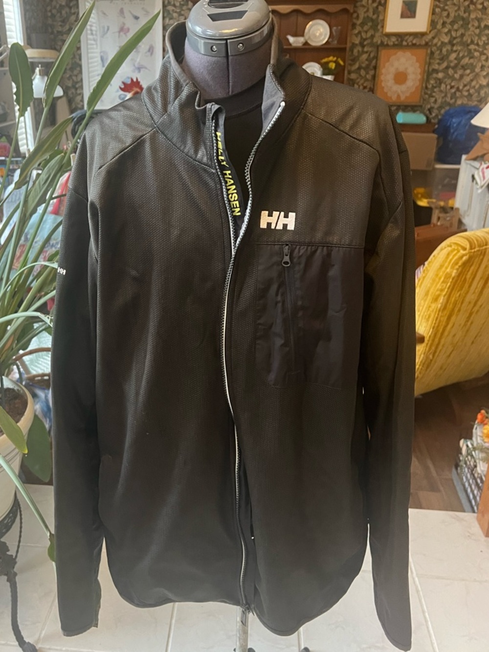 Helly Hansen Black Lightweight Full-Zip Shirt Jacket